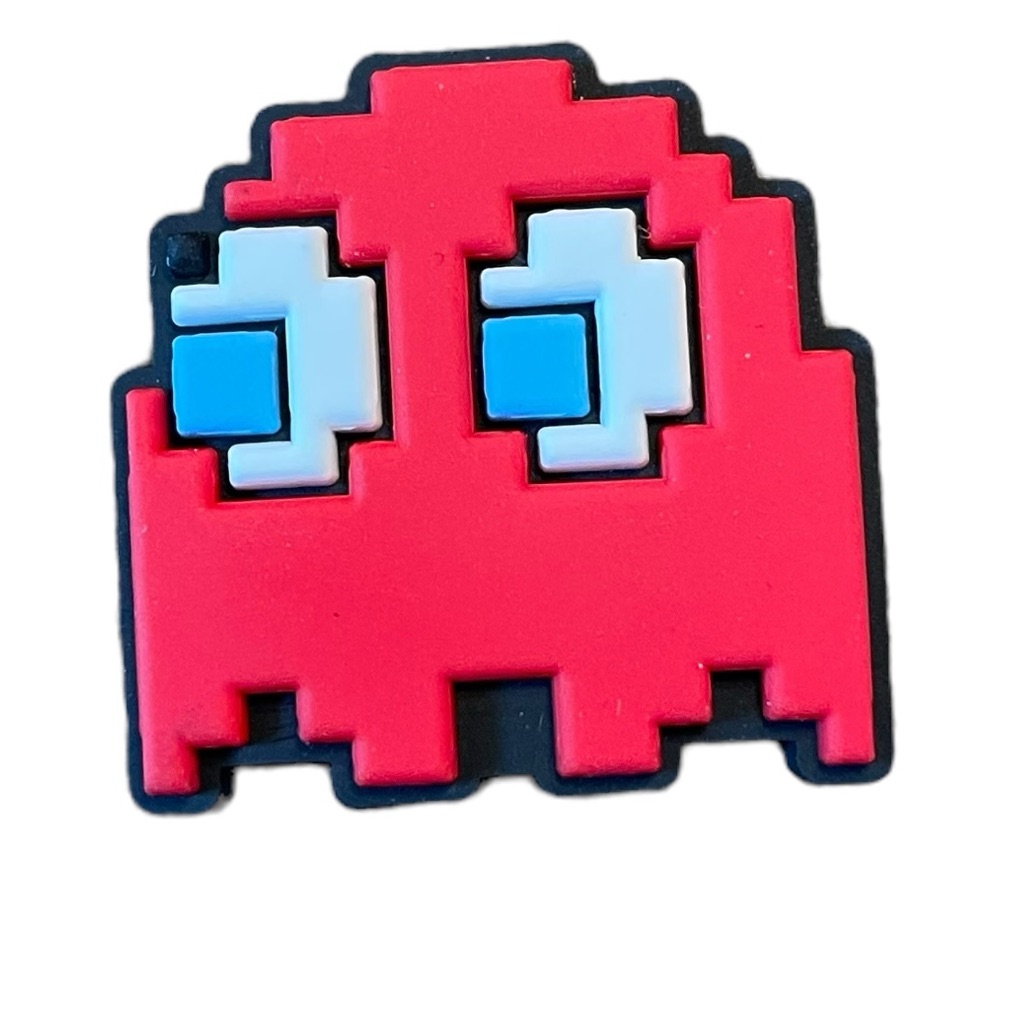 Blinky Pacman Red Ghost Croc Charm